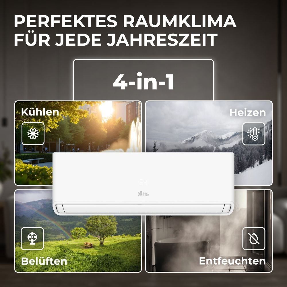 Kältebringer R290 A+++ Split Klimaanlage 12.000 BTU (3,7kW)