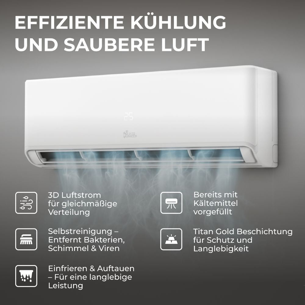 Kältebringer R290 A+++ Split Klimaanlage 12.000 BTU (3,7kW)