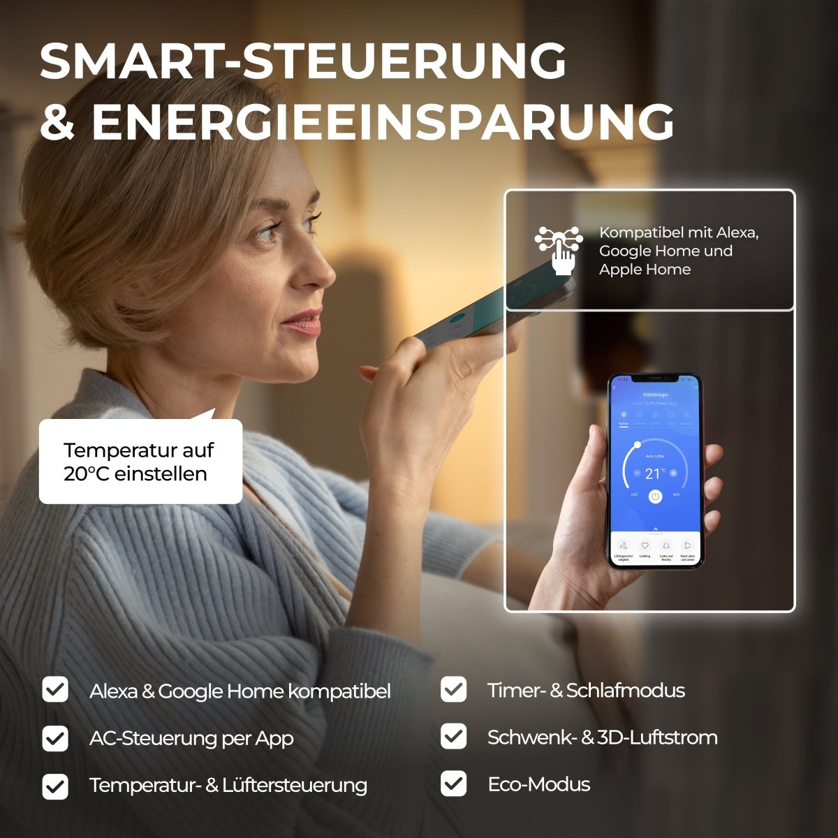 Kältebringer® Split Klimaanlage 12.000 BTU (3,5kW) Komplettset