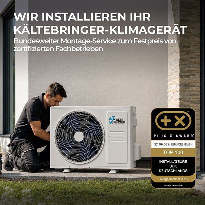 Montage Monosplit Klimaanlage (Nachträglicher Einbau, Gerät bereits vorhanden)